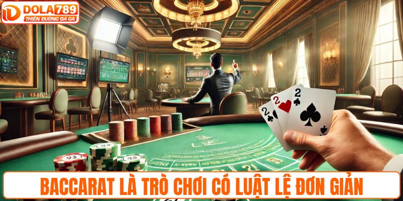 Baccarat là trò chơi có luật lệ đơn giản