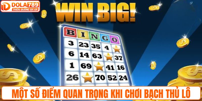 Một số điểm quan trọng khi chơi bạch thủ lô