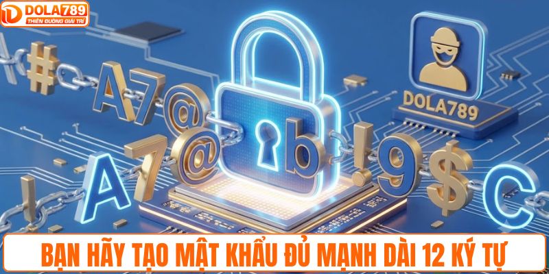 Bạn hãy tạo mật khẩu đủ mạnh dài 12 ký tự