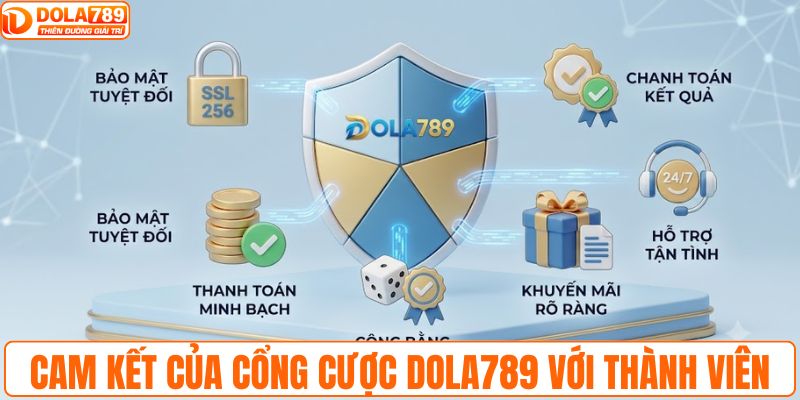 Các cam kết của cổng cược DOLA789 với thành viên