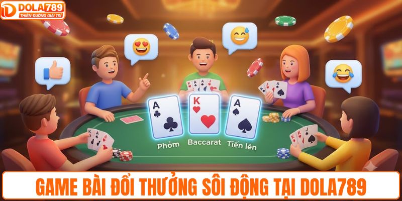 Game bài đổi thưởng sôi động tại DOLA789